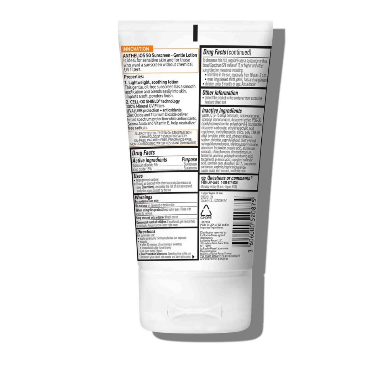 La Roche-Posay Anthelios Mineral Sunscreen SPF 50 (120ml)