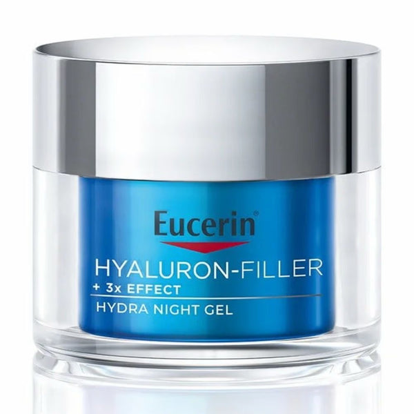 Eucerin Hyaluron-Filler 3x Effect Ultimate Light Night Cream – 50ml | Anti-Aging Moisturiser with Hyaluronic Acid, Glycolic Acid & Enoxolone