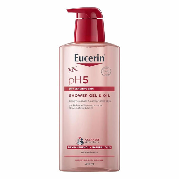 Eucerin pH5 Dry Skin Shower Gel & Oil 400m