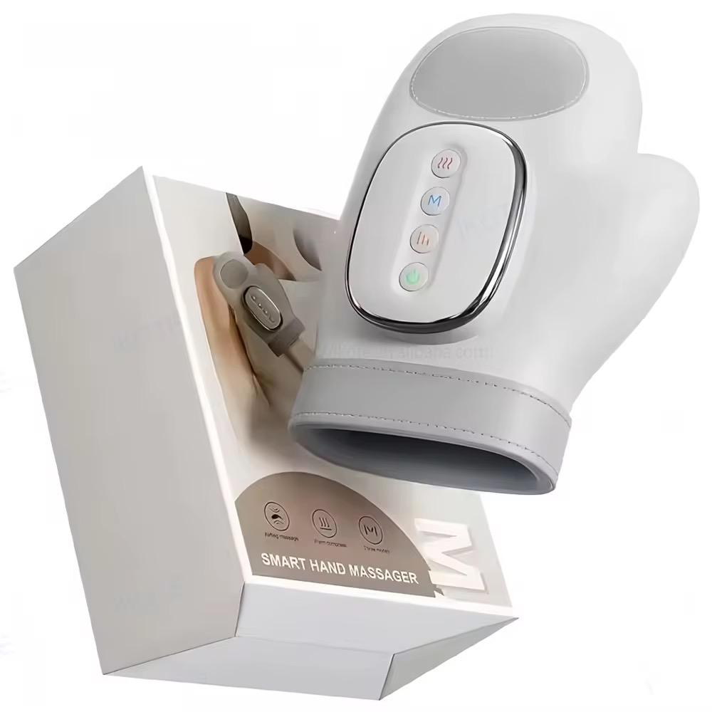 Portable Electric Hand Massager with Heat Airbag Compression Cordless Glove
